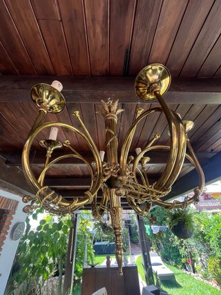 Lámpara de techo de bronce