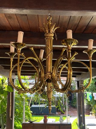 Lámpara de techo de bronce