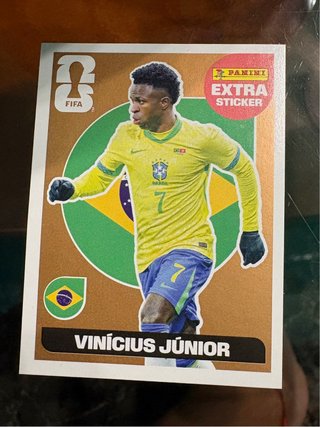 Carta Extra Sticker Vinicius Junior Mundial 2026