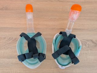 Lote 2 máscaras snorkel