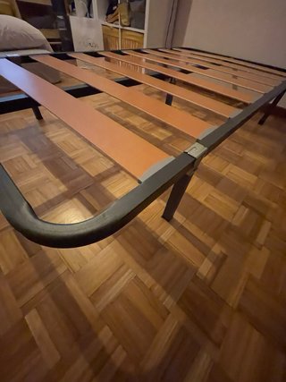 Somier 105x190cm patas metálicas