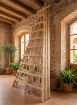 Escalera de madera mallorquina