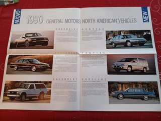 Chevrolet Pontiac Cadillac Depliant Brochure 1990