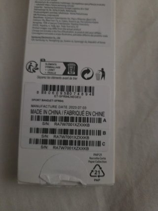 Correa Samsung Galaxy Watch 7.6.5.4Negra oregnal