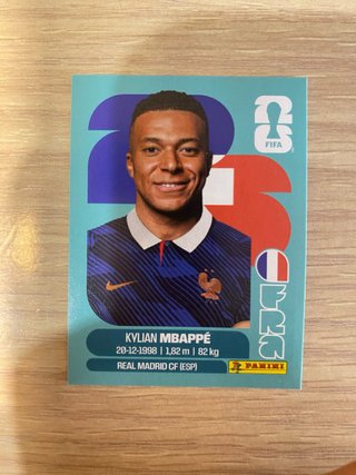 Cromo Mundial 2026 Kylian Mbappé Panini