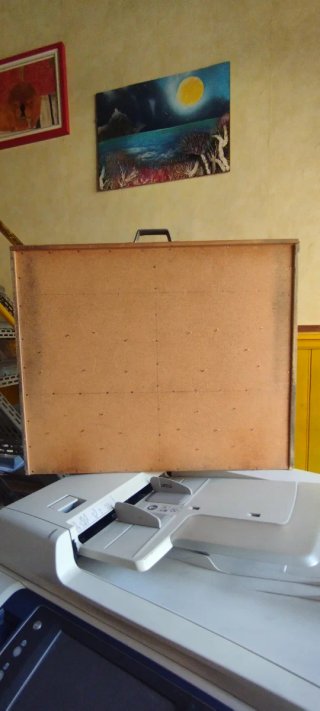 Cassetto tipografico vintage in legno