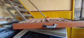 Cassetto tipografico vintage in legno