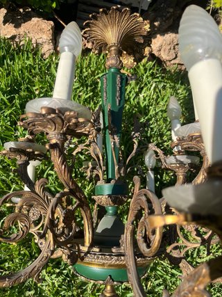 Lámpara de techo de bronce