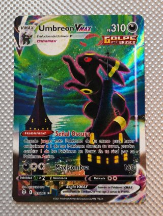 Carta Pokémon Umbreon VMAX 310HP. Ilustration rare