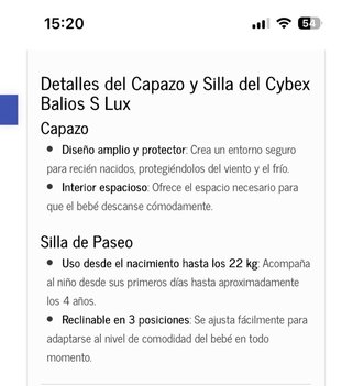 Passeggino Cybex Balios S Lux 2 Pezzi