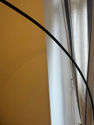 Lámpara de pie arco Ikea beige