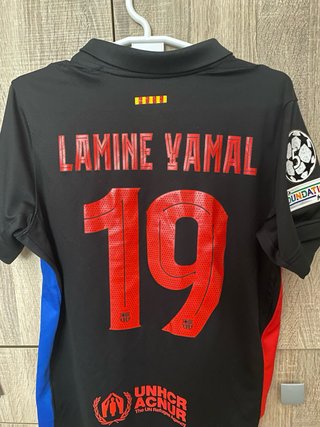 Camiseta Lamine  FC Barcelona Negra
