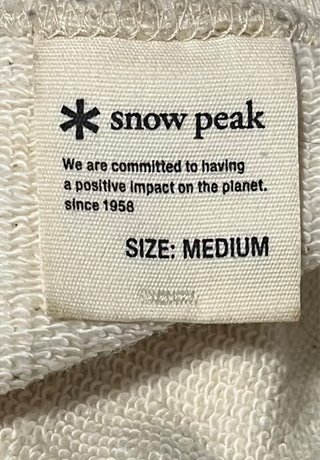 Sudadera Snow Peak Beige Unisex