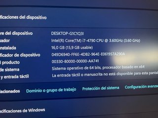 PC Mars Gaming i7/16GB RAM/1TB