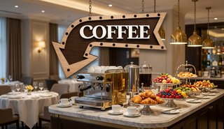 Letrero Decorativo Coffee Flecha