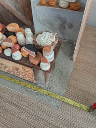 Scena presepe formaggi