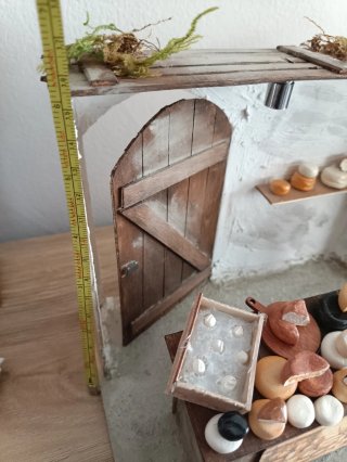 Scena presepe formaggi
