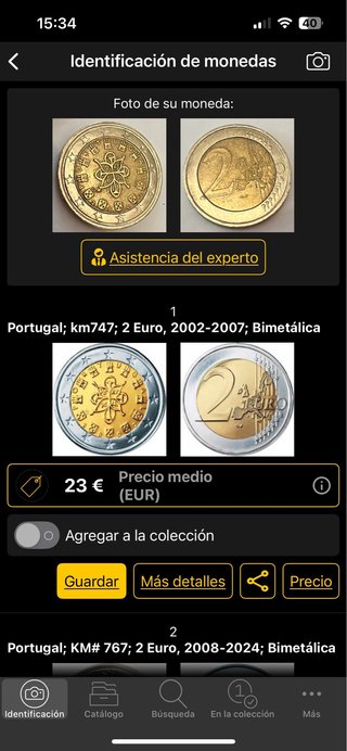 4 Monedas 2€ Portugal 2002-2007