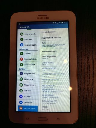 Tablet Samsung 7 pollici bianca