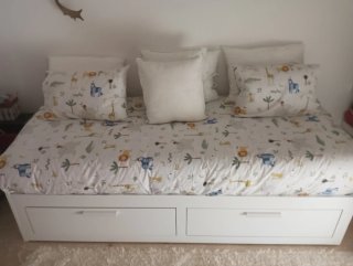 BRIMNES Cama Nido con Cajones y Colchones