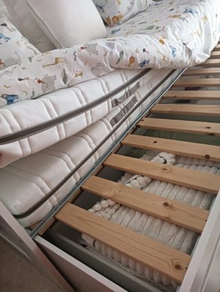BRIMNES Cama Nido con Cajones y Colchones