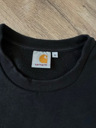 Sudadera Carhartt Negra Logo Trasero Talla M
