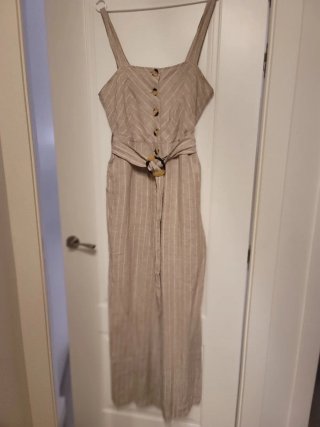 Mono Beige Mujer Rayas