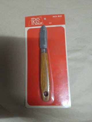 Pelador TRIS Inox 18/8 Mango Madera