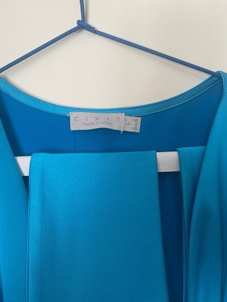 Vestido Civit azul satinado T38/42