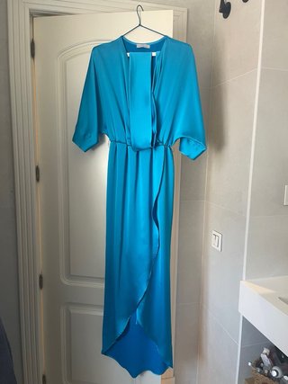 Vestido Civit azul satinado T38/42
