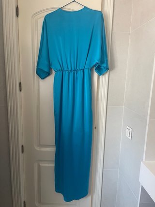 Vestido Civit azul satinado T38/42