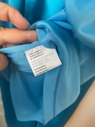 Vestido Civit azul satinado T38/42