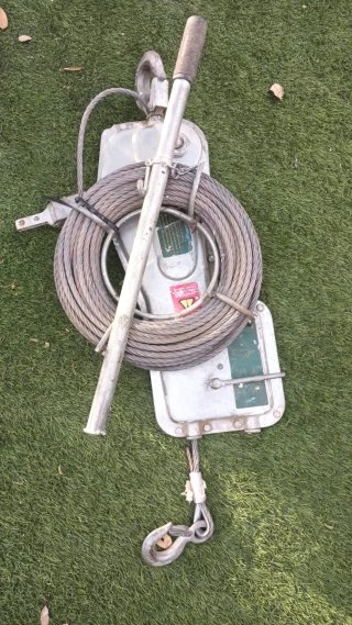 Polipasto manual con cable de acero