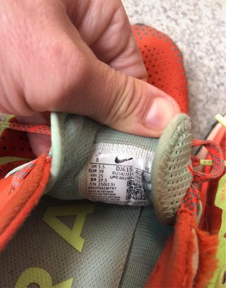 Zapatillas Nike Trail Running Naranja y Verde