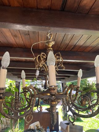 Lámpara de techo de bronce
