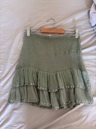 Falda Brownie verde talla S