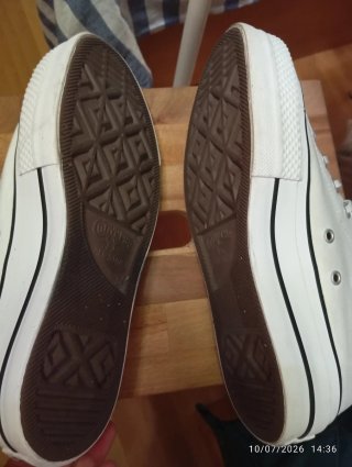 Converse All Star doble suela blancas