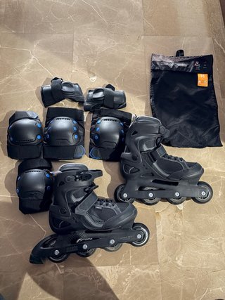 Patines en línea Oxelo Talla 40 + Protecciones