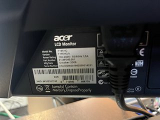 Pantalla Acer  20 pulgadas