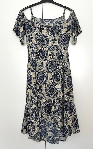 Vestido Bohemio Hombros Descubiertos Talla L