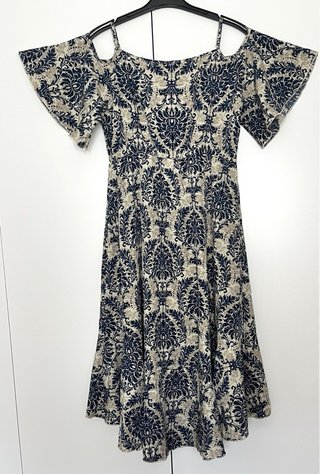 Vestido Bohemio Hombros Descubiertos Talla L