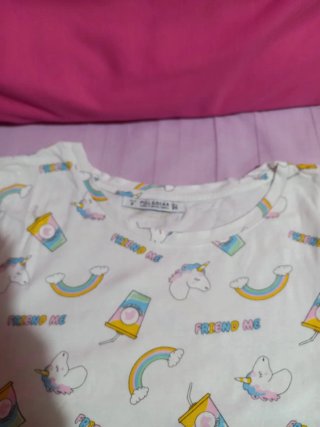 Maglietta bambina fantasia unicorni