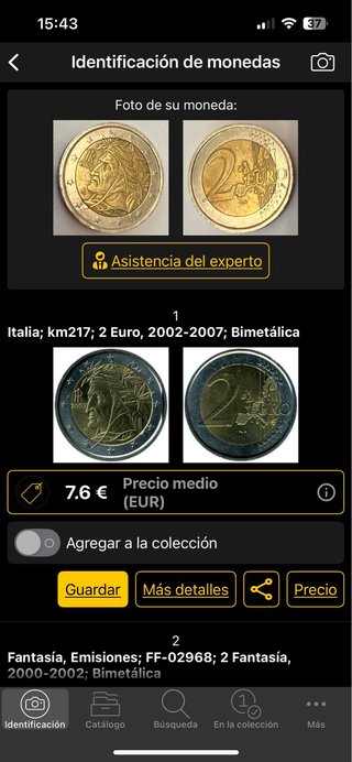 Monedas 2€ Italia 2001-2005