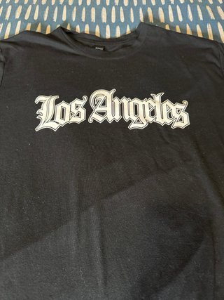 Camiseta Negra Los Angeles