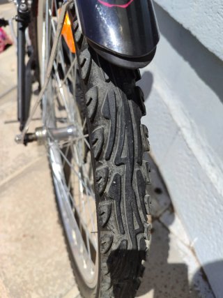 Bicicleta niña decathlon rosa y negra
