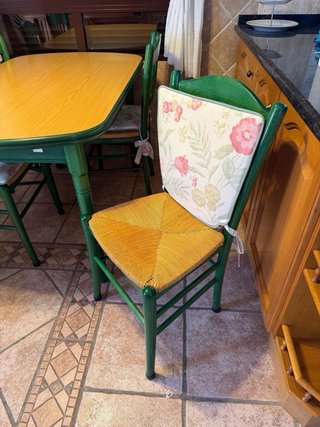 Mesa extensible cocina y 4 sillas