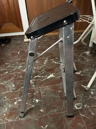 Escalera Plegable 3 Peldaños Aluminio