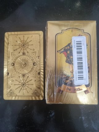 Baraja Tarot Rider Waite Cartas Doradas