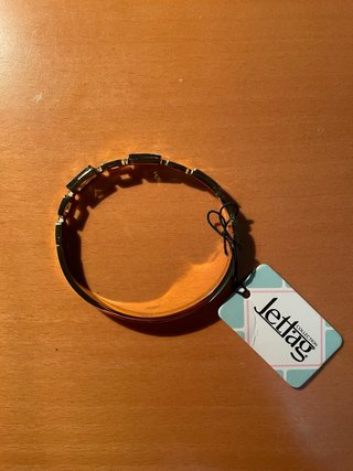 Pulseira dourada Jettag com pedras