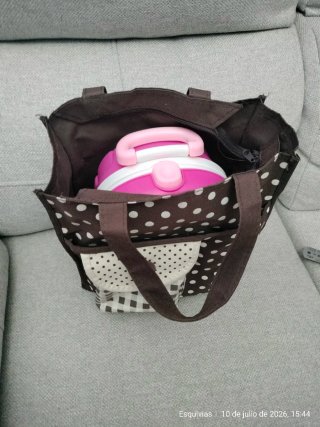 Orinal de viaje portátil rosa